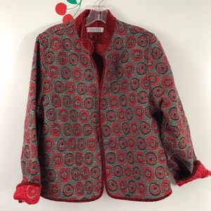 Reversible Jacket Oversized Texture Boho Jacket XL